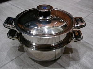 Solingen Premier 18/10 acero inoxidable 2 cuartos Cacerola con vaporera y tapa utensilios de cocina - Imagen 1 de 6
