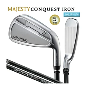 NEW MAJESTY CONQUEST Iron #6-9,Pw(5Clubs) Speeder NX HV340 Flex Regular Iron Set - Picture 1 of 7