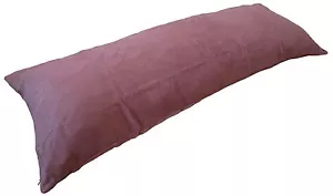 D&M Microsuede Body Pillow Cover Pillowcase w/Double Zippers 20"x54", Grape - Picture 1 of 1