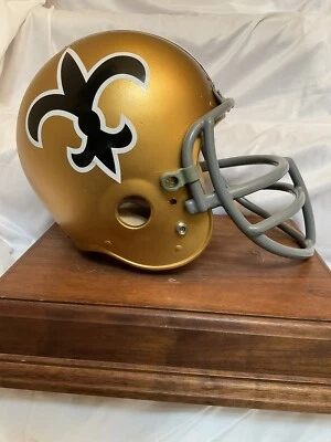 Оригинальный винтажный футбольный шлем Wilson на заказ маска для лица New Orleans Saints JOP - Изображение 1 из 4