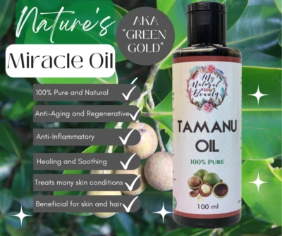 100% Pure Tamanu Oil (Calophyllum Inophyllum)-100ml-Hair growth skincare healing - image 1 of 4