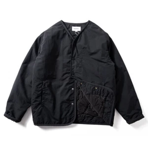 Japanese Vintage Collarless Padded Jacket Men Winter Waterproof Warm Loose Coat - Picture 1 of 12