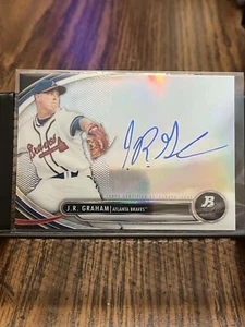 J.R. GRAHAM 2013 BOWMAN PLATINUM ROOKIE ATLANTA BRAVES AUTOGRAPH AUTO REFRACTOR! - Picture 1 of 2
