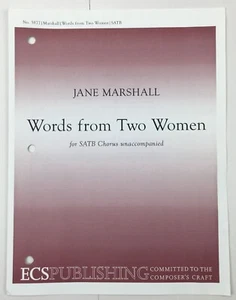 Worte von zwei Frauen SATB Chor Chor Chor unbegleitete Noten ECS Kneipe - Bild 1 von 4
