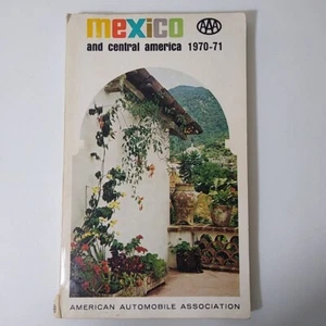 Vintage 1970-71 AAA Mexico and Central America Travel Tour Guide Book in English - Picture 1 of 4