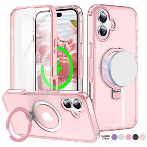 For iPhone 16 Pro Max 15 14 13 360 Full Protect Case Mag Safe Metal Bumper Cover - Picture 1 of 19