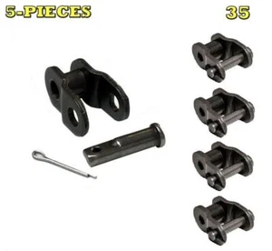 5-PIECES 35 Standard Roller Chain Offset Link, 1/2 Link, Half Link, Crank Link - Picture 1 of 2