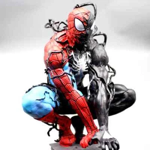 Grande Statue de collection SPIDERMAN VENOM 40 cm Cadeau collector Comics - Picture 1 of 12