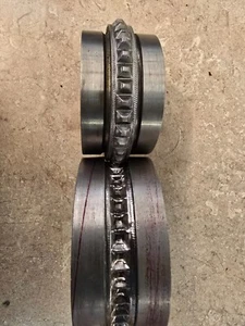 jewelry die set vintage USA RI manfactr 'hand cut' roller rolling mill pair 444 - Picture 1 of 7