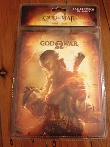 GOD OF WAR 10" TABLET HOLDER LEATHER CASE COVER PROTECTOR SONY PS4 APPLE IPAD - Picture 1 of 2