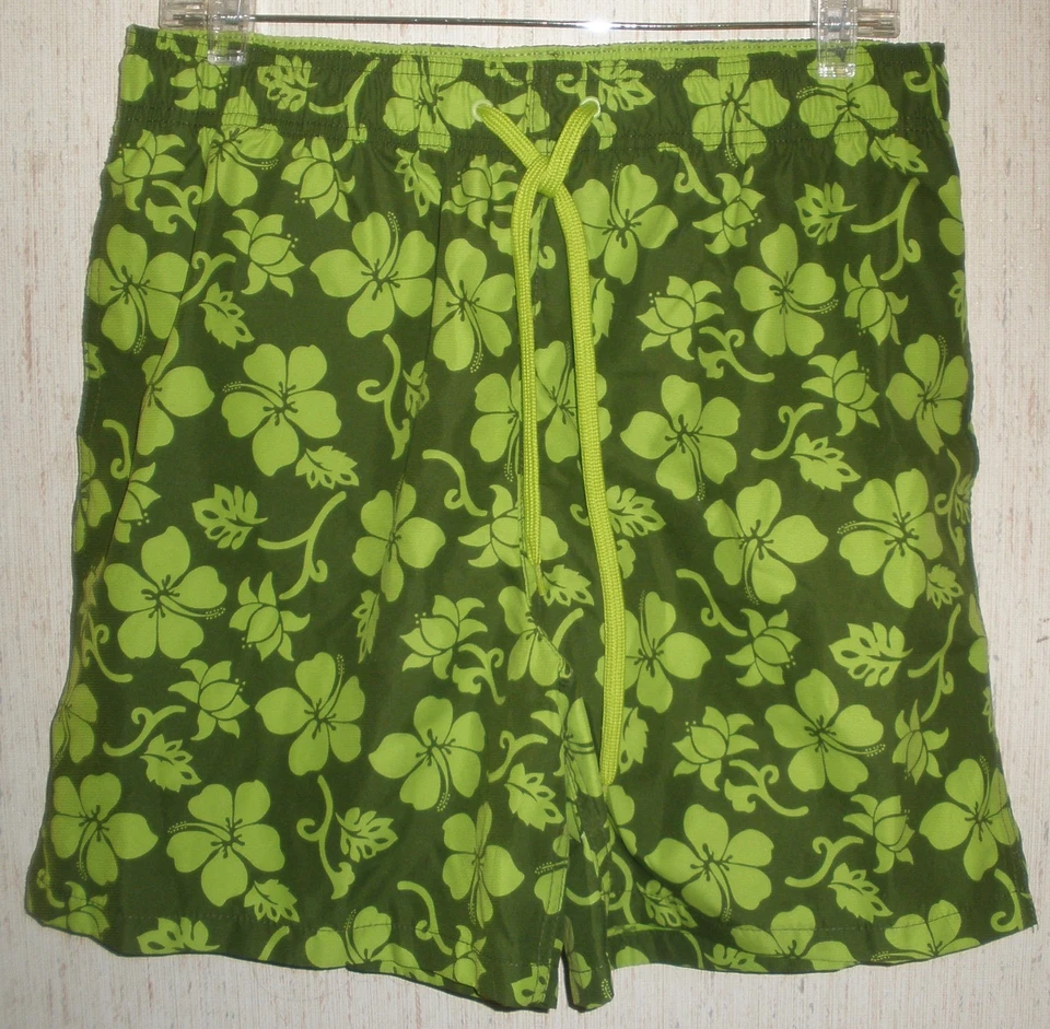 EXCELENTE BAÚ DE BANHO MASCULINO MERONA ESTAMPA HAVAIANA TAMANHO M - Imagem 1 de 3