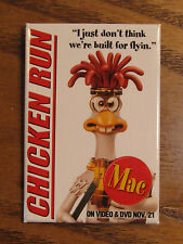Aardman - Chicken Run Button/ Pin Mac "I just don't think we're built for flyin"