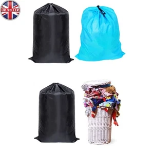 Extra großer wasserdichter Wäschesack mit Kordelzug Aufbewahrung Waschsack wiederverwendbar Netz UK - Bild 1 von 11