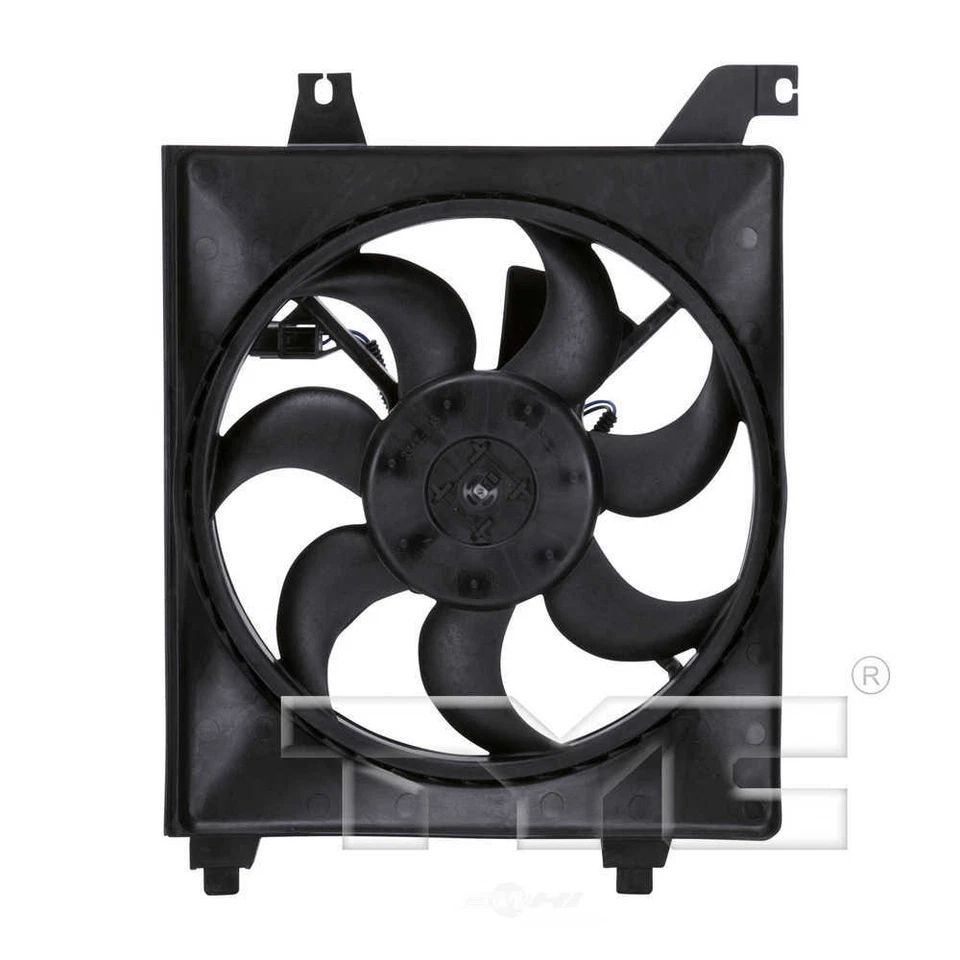 A/C Condenser Fan Assembly For 2006-2011 Hyundai Accent 2008 2009 2007 2010 TYC - Image 1 of 3