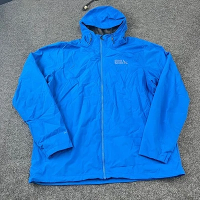 Chaqueta repelente al agua EDDIE BAUER Rainy Pass para hombre talla XLT azul Foto 1 de 4
