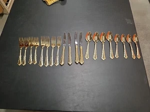 Vintage 1847 Rogers Bros vergoldetes Besteck Silberbesteck Service für 4 (20 Teile) - Bild 1 von 7