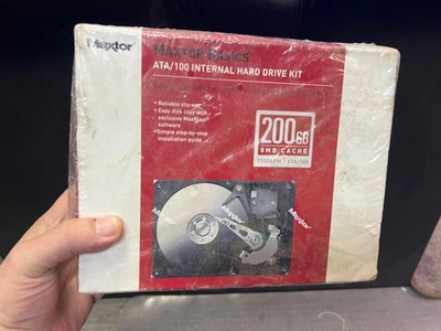 Hard Drive IDE 200 GB Maxtor Basics ATA/100 Desktop Kit 8MB 7200RPM-NEW - Bild 1 von 4