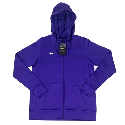 Nike Therma All Time Dri-FIT Womens Full-Zip Hoodie Jacket Purple Size Medium - Image 1 of 4