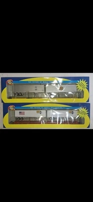 HO Scale Athearn 85' Flat Cars With 2-40' Trailers. IOB - Image 1 of 3