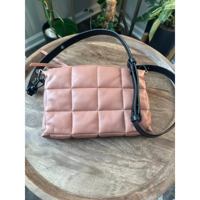 AllSaints NWT Eve Quilt Crossbody in Elasto Pink W/ Black Strap  - Image 1 of 4