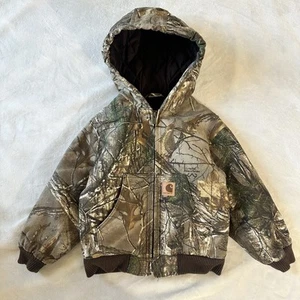 Carhartt Realtree Camouflage Quilt Lined Active Jacket YOUTH Size XXS 4-5 - Picture 1 of 8
