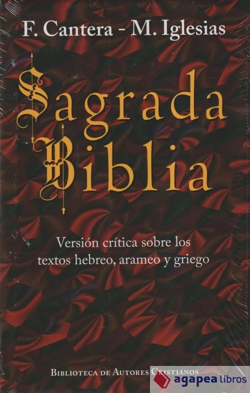 Sagrada Biblia (Cantera-Iglesias). NUEVO. ENVÍO URGENTE (Librería Agapea) - Imagen 1 de 1