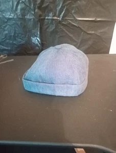 Corduroy Blue Beanie hat - Picture 1 of 3
