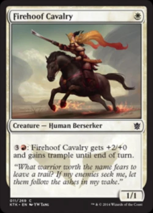 Firehoof Cavalry -Foil Light Play MTG Khans of Tarkir - Image 1 of 1