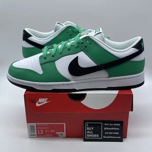 Size 12 - Nike Dunk Low Stadium Green Black Suede Leather (FN3612-300) - Picture 1 of 9