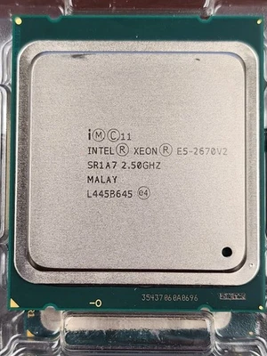 Intel Xeon SR1A7 E5-2670 v2 25 MB L3 cache 2,50 GHz 10 core 8 GT/s 115wLGA2011 - Immagine 1 di 2