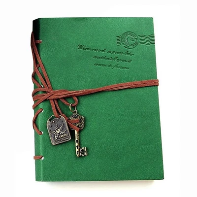 Classic Retro  Leather Bound Blank Pages Journal Diary Notepad Notebook7597 - Image 1 of 3