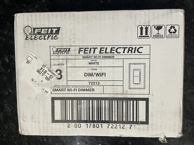 Feit Electric DIM/WIFI Dimmer Wall Switch - White 3-Pack  - Image 1 of 2
