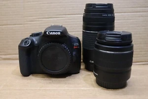 Canon EOS Rebel T6 18.0MP DSLR W/ 18-55mm and 75-300mm Lenses - Picture 1 of 8
