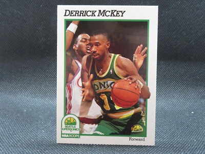 1991-92 Derrick McKey NBA Hoops - Seattle SuperSonics B - Image 1 of 2