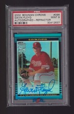Gavin FLOYD  PSA 9 /  2002 Bowman Chrome #396 REFRACTOR AUTO - PHILLIES GRADED