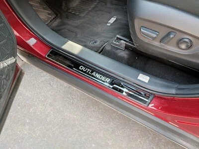 CARHANSON For Mitsubishi Outlander Car Accessories Door Sill Cover Scuff Plate Protector