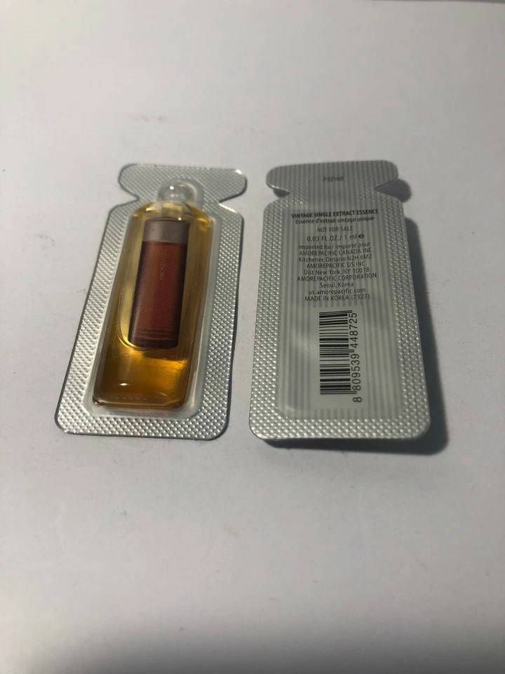 2 X AMORE PACIFIC VINTAGE SINGLE EXTRACT ESSENCE Deluxe Sample 0.03 Fl Oz/Ea - Image 1 of 1