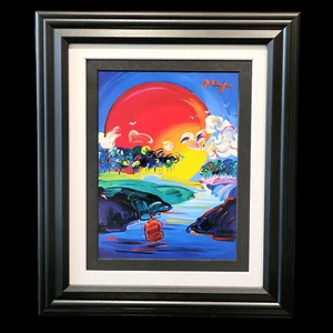 Peter Max "Without Borders" Signed in the Print Custom Offset Lithograph - Picture 1 of 5