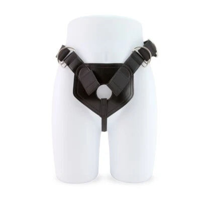 Arnés ajustable de imitación de cuero con correa juguete sexual anal Foto 1 de 4