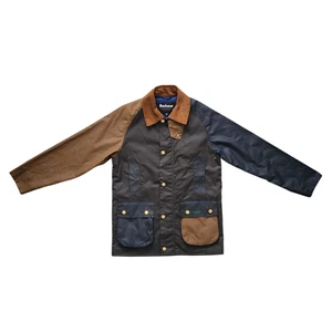 Barbour Hayden Bedale Waxed Patchwork Jacket Men's Size 34 - Picture 1 of 10