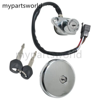 For Kawasaki Ignition Switch Fuel Gas Cap Key Set EN500 VN800 Vulcan 800 Drifter - Image 1 of 4