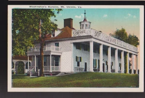 VIRGINIA VA Mount Vernon Washington's Mansion postcard - Foto 1 di 2