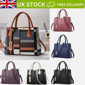 Ladies Handbags Designer Shoulder Tote Bag Women Purse Crossbody Leather Handbag - Picture 1 of 12