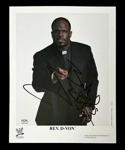 WWE D-VON DUDLEY P-777 SIGNED 8X10 ORIGINAL PROMO PHOTO WITH PSA COA FROM 2002 - Picture 1 of 4