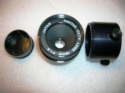 Объектив видеонаблюдения Navitar 16 мм с адаптером микроскопа с ручной фокусировкой крепление CS - Изображение 1 из 2