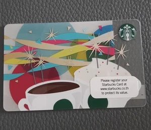 Tarjeta de regalo taza de café Starbucks Tailandia 2015 con funda - Imagen 1 de 2