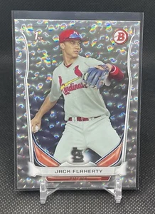 2014 Bowman Draft Picks Jack Flaherty Silver Ice 1st Bowman Rookie #DP30 - Picture 1 of 3