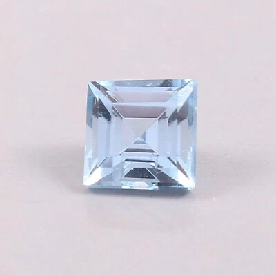 Piedra preciosa suelta de corte cuadrado azul cielo impecable natural grado AAA 7x7 mm Foto 1 de 4