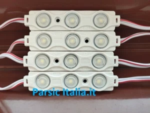 3 LED MODUL 1,5W 12V KALTWEISS 10000K WASSERDICHT IP65 160° (= 4 STÜCK) - Bild 1 von 3