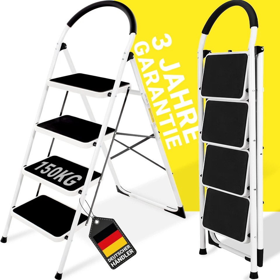 Haushaltsleiter Leiter Trittleiter Klappleiter Stehleiter Klapptritt 2-5 Stufen - Bild 1 von 1